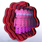 Colorful flat social media glow-in-the-dark letters - 图片 2